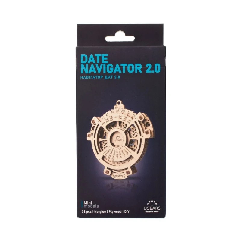 3D Пъзел Ugears Календар -3Д мини модел&nbsp;