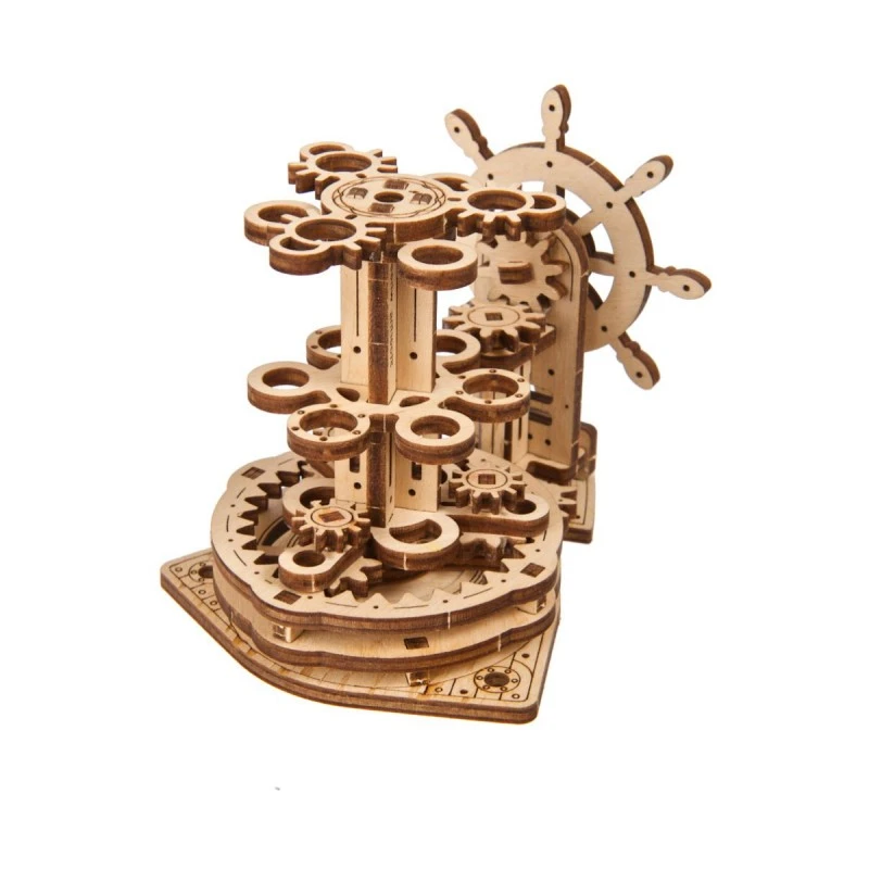 3D Пъзел Ugears Органайзър с колело 2.0 - 3Д мини модел&nbsp;