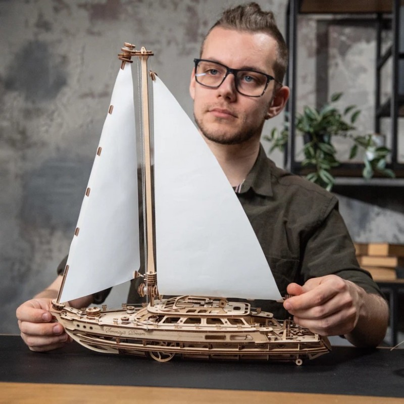 3D Пъзел Ugears Яхта Serentiy--Дърво&nbsp;