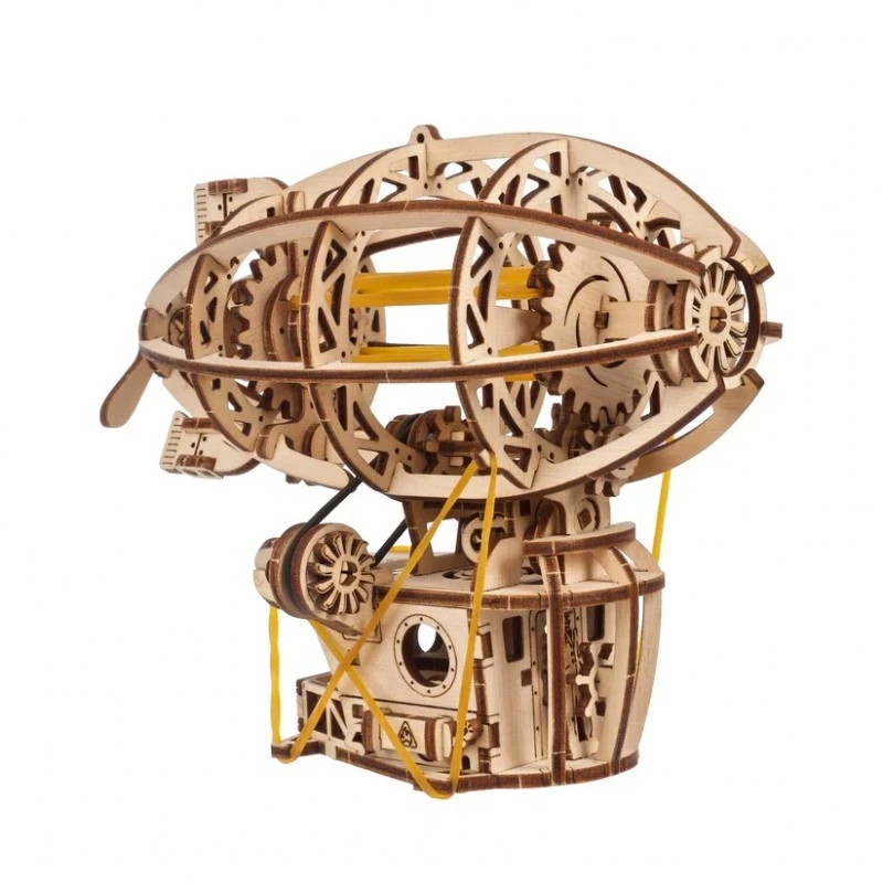 3D Пъзел Ugears Стиймпънк дирижабъл-3Д модел-Дърво&nbsp;