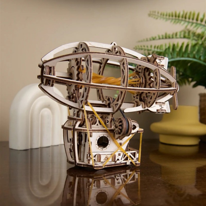 3D Пъзел Ugears Стиймпънк дирижабъл-3Д модел-Дърво&nbsp;