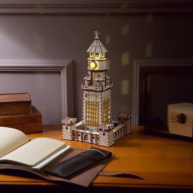 3D Пъзел Ugears Фарът на Александрия-3Д модел-Дърво&nbsp;