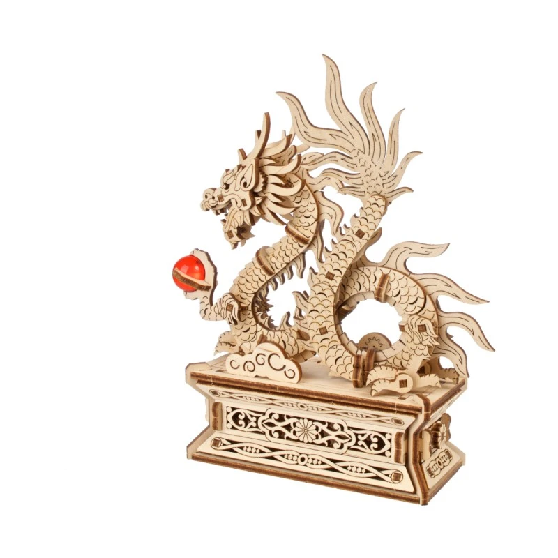 3D Пъзел Ugears Дракон-3Д модел-Дърво&nbsp;