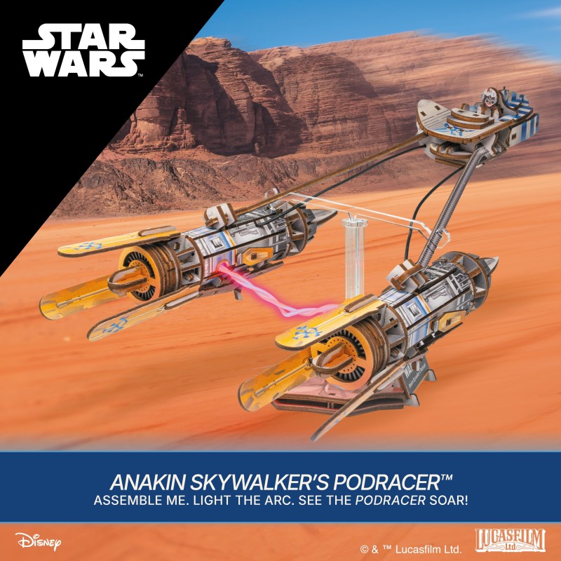 3D Пъзел Ugears Star Wars Корабът на Анакин Podracer&nbsp;
