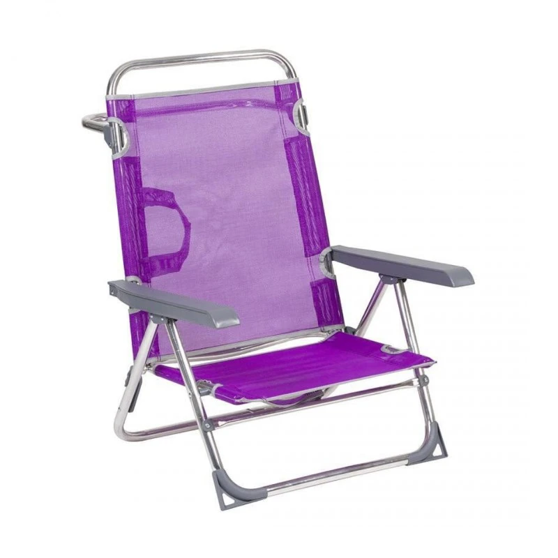 Алуминиев сгъваем плажен стол ALCO , Лилав