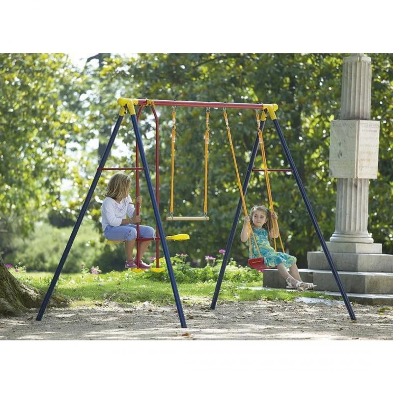 Детска комбинирана люлка с метална конструкция ALCO, Седалка, Скутер и Трапец