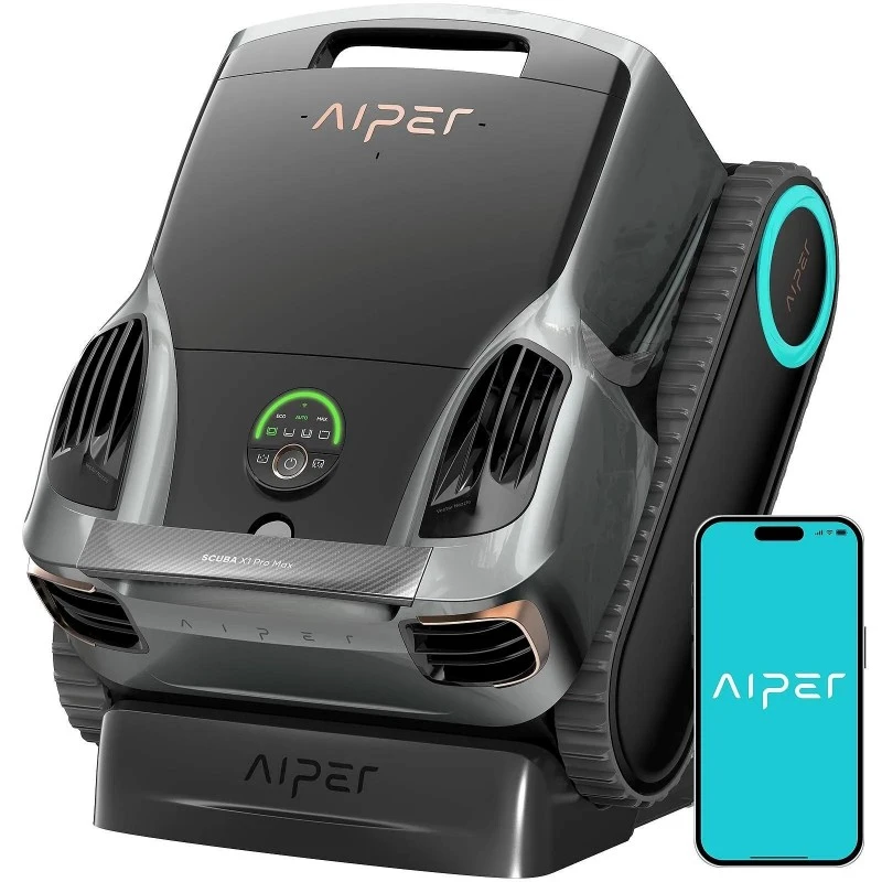 Робот за почистване на басейни Aiper Scuba X1 Pro Max, Безжичен