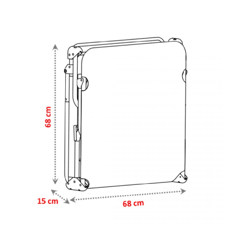 Алуминиев сгъваем плажен шезлонг ALCO 1010ALF