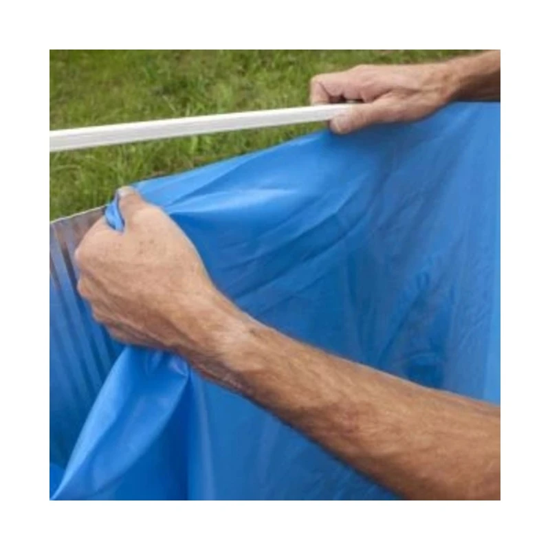 Линер за овален сглобяем басейн GRE, 10.00 x 5.50 x 1.32 м, PVC, син, със закачане (hanging)