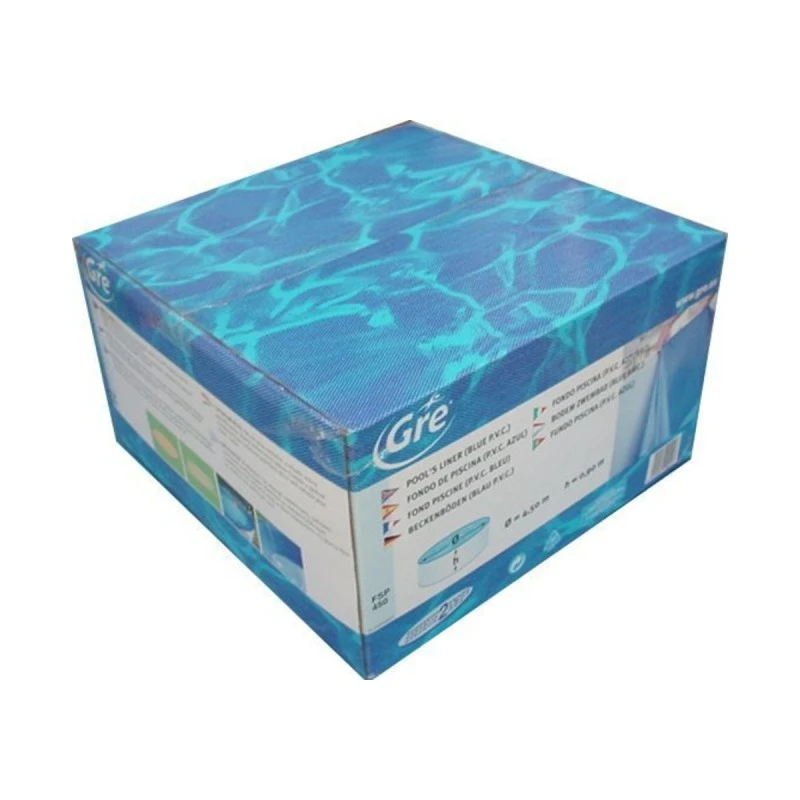Линер за овален сглобяем басейн GRE, 10.00 x 5.50 x 1.32 м, PVC, син, със закачане (hanging)