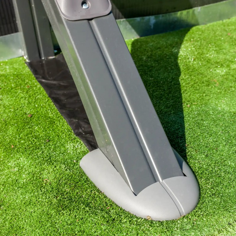 Сглобяем овален басейн с външни подпори GRE ANTHRACITE 5.00 x 3.00 x 1.20 м