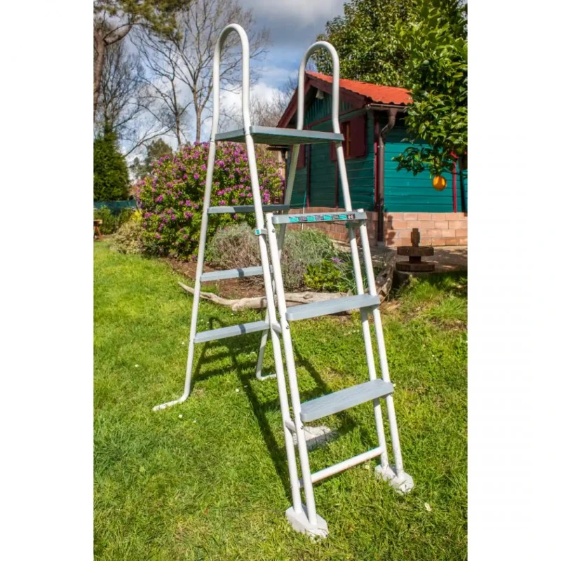 Сглобяем овален басейн с външни подпори GRE ANTHRACITE 7.30 x 3.75 x 1.20 м