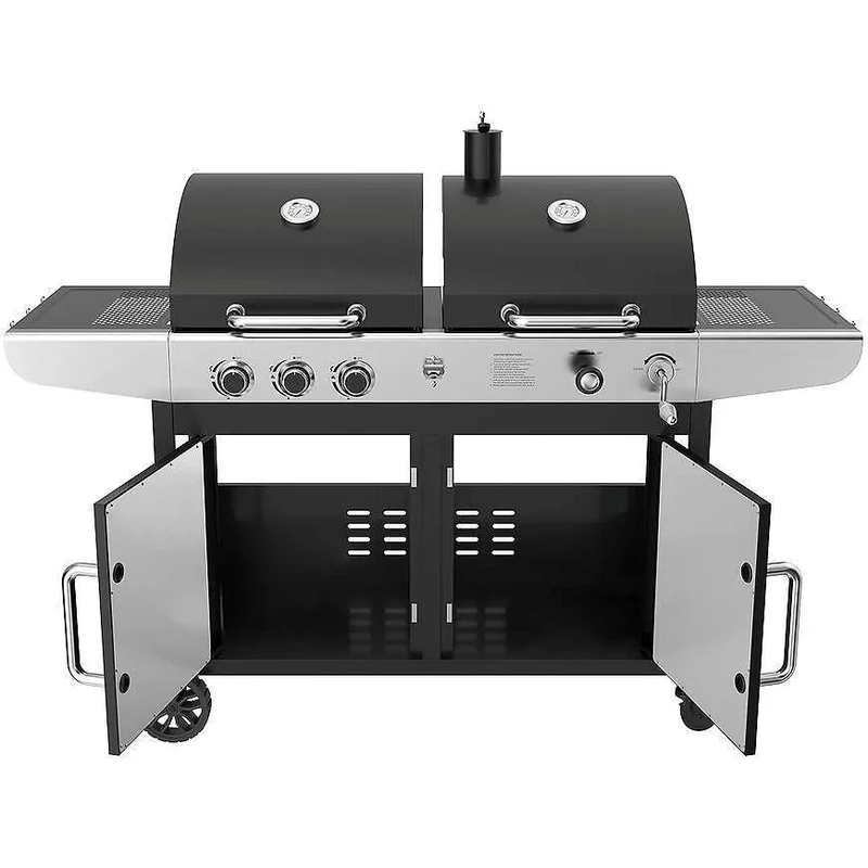 Барбекю на газ и дървени въглища LANDMANN DUAL CORE 3.0 Combo Gas & Charcoal Grill
