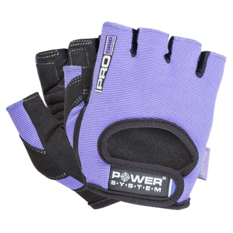 Power System Fitness Gloves Pro Grip - Purple - Дамски Фитнес Ръкавици, Цвят Лилав, Размер S