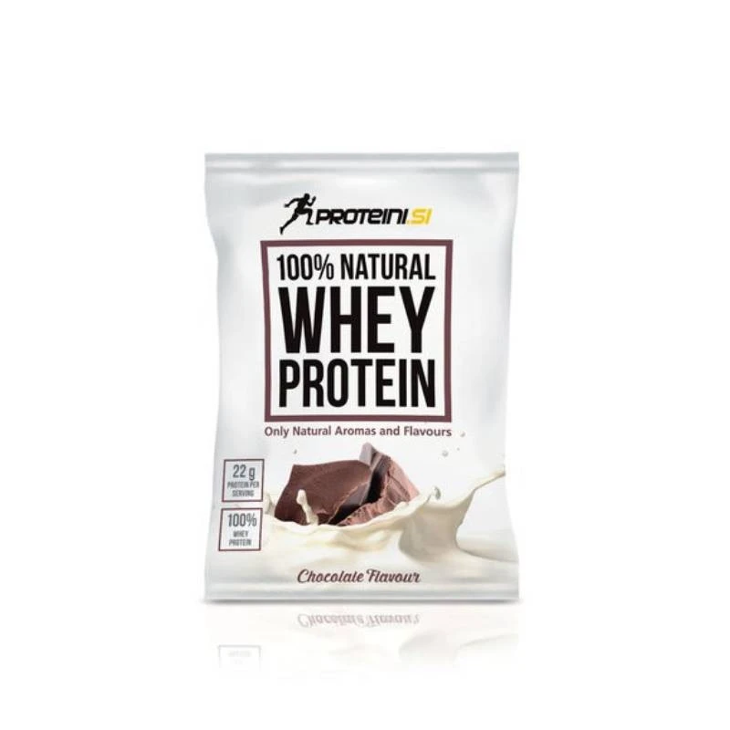 Proteini.SI 100% Natural Whey Protein - Суроватъчен Протеин, Вкус Шоколад, Разфасовка 30g