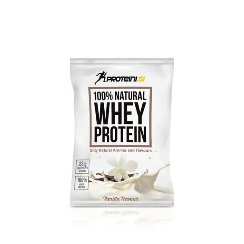 Proteini.SI 100% Natural Whey Protein - Суроватъчен Протеин, Вкус Ванилия, Разфасовка 30g