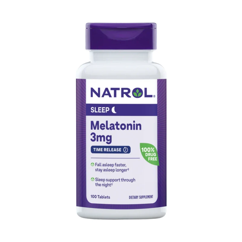 Natrol Melatonin Time Release 3mg - Мелатонин, Разфасовка 100 tabs