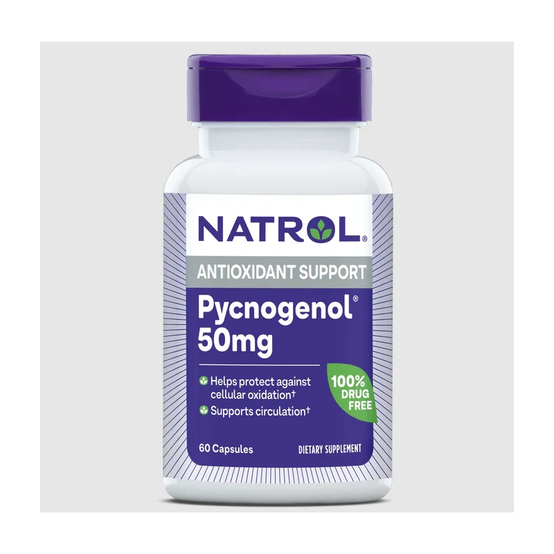 Natrol Pycnogenol 50mg - Антиоксидант, Разфасовка 60 caps