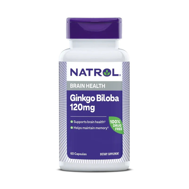 Natrol Ginkgo Biloba 120mg, Разфасовка 60 caps