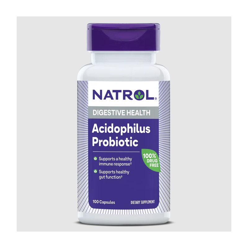 Natrol Acidophilus Probiotic 100mg - Пробиотик, Разфасовка 100 caps