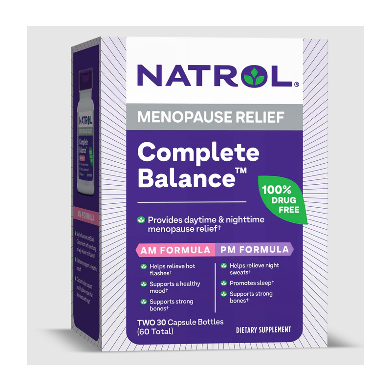 Natrol Complete Balance for Menopause AM/PM, Разфасовка 2x30 caps