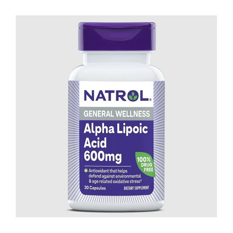 Natrol Alpha Lipoic Acid 600mg - Алфа Липоева Киселина, Разфасовка 30 caps