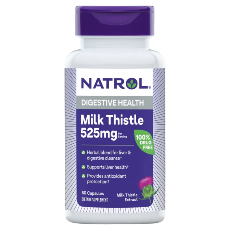 Natrol Milk Thistle Advantage 525mg - Антиоксидант, Разфасовка 60 caps