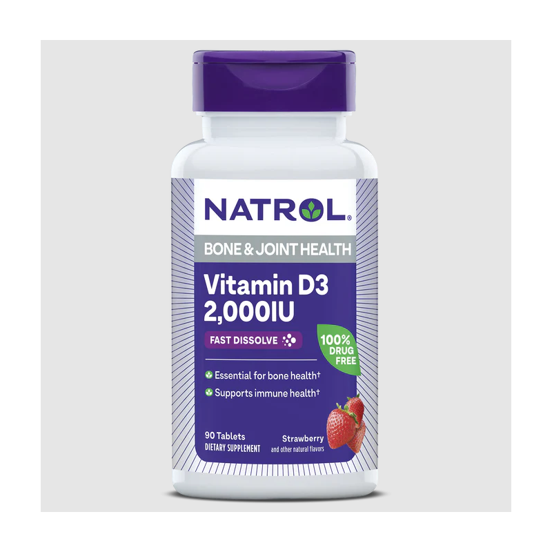 Natrol Vitamin D3 Fast Dissolve - Витамин D, Разфасовка 90 tabs