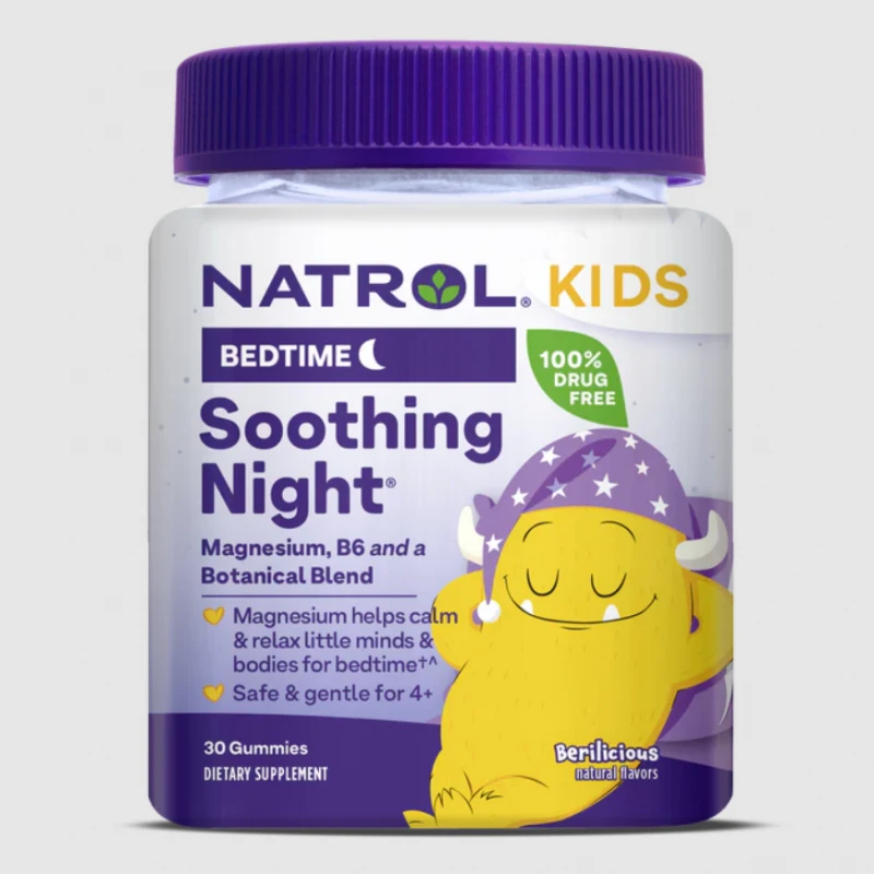 Natrol Kids Soothing Night Gummies - Формула за Деца за Подобряване на Съня, Разфасовка 30 gummies