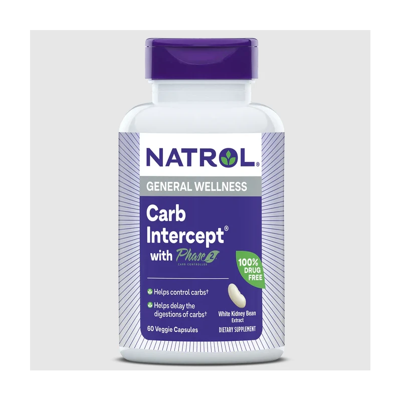 Natrol White Kidney Bean Carb Intercept, Разфасовка 60 caps