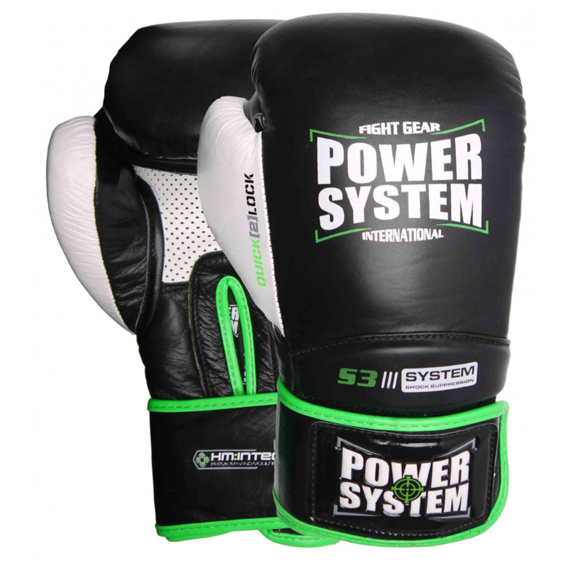 Power System Boxing Gloves Impact Evo - Black - Боксови Ръкавици, Цвят Черен, Размер 12 oz