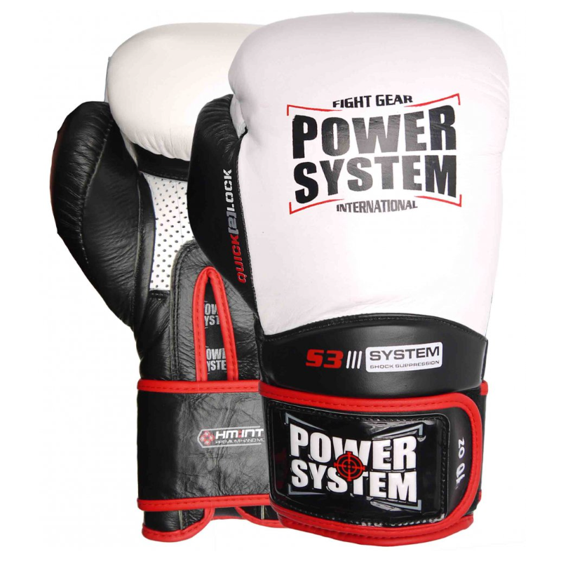 Power System Boxing Gloves Impact Evo - White - Боксови Ръкавици, Цвят Бял, Размер 12 oz