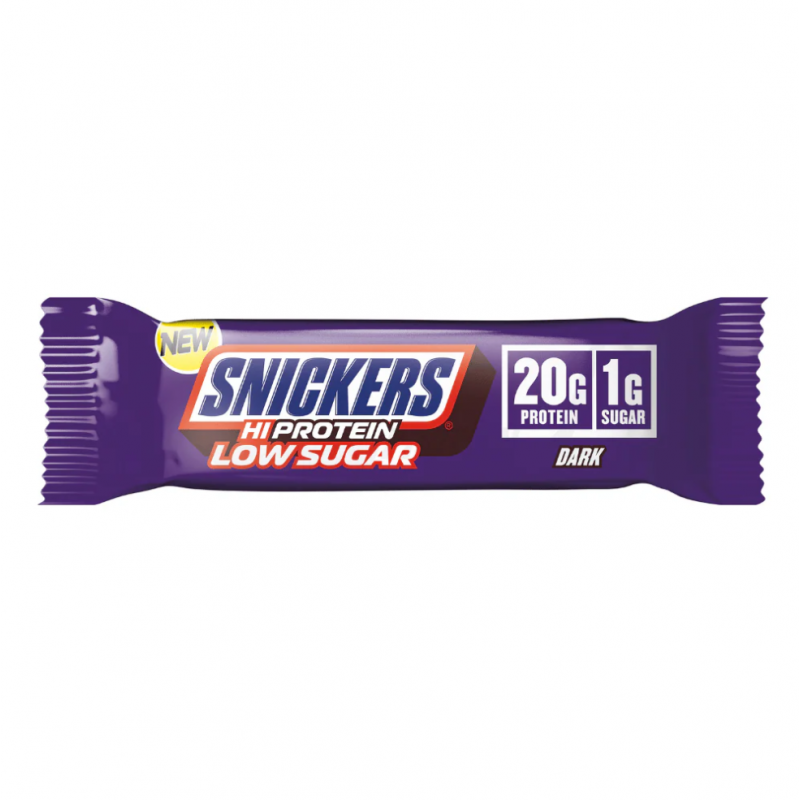 Mars Snickers Hi Protein Bar Low Sugar - Dark Chocolate - Протеинов Бар, Вкус Черен шоколад, Разфасовка 57g