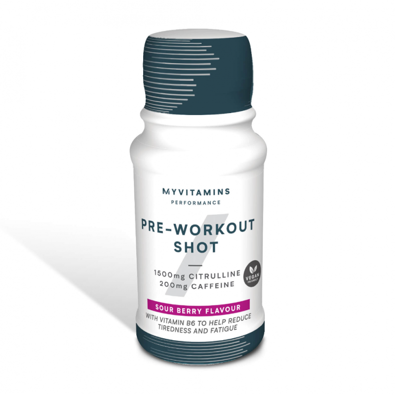 Myprotein Pre-Workout Shot - Азотен Бустер, Вкус Горски плодове, Разфасовка 60ml