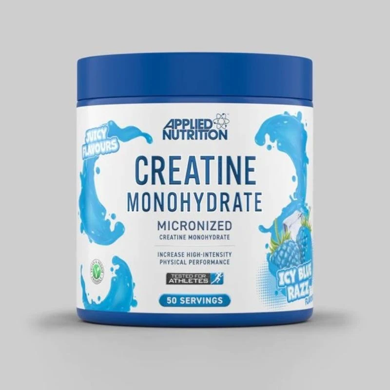 Applied Nutrition Creatine Monohydrate Flavoured - Креатин, Вкус Синя малина, Разфасовка 250g