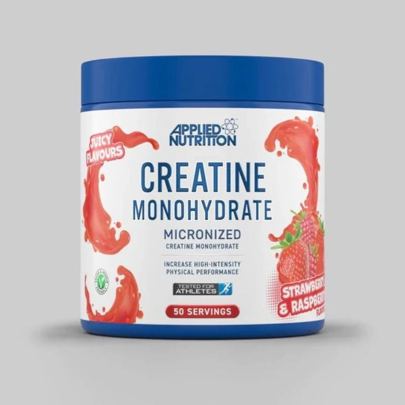 Applied Nutrition Creatine Monohydrate Flavoured - Креатин, Вкус Ягода с малина, Разфасовка 250g