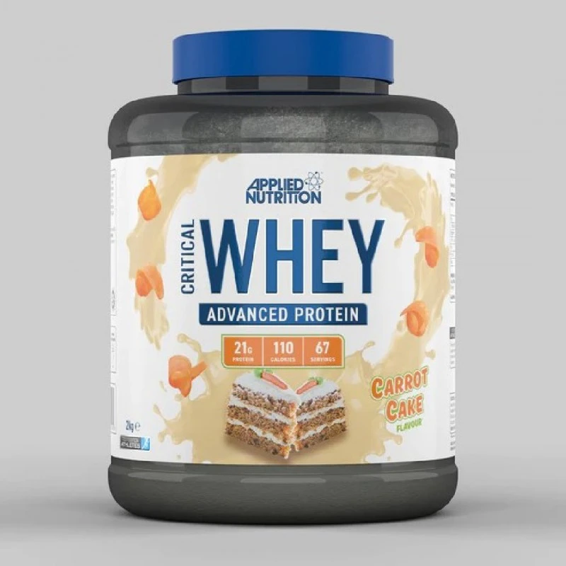 Applied Nutrition Critical Whey - Суроватъчен Протеин, Вкус Торта с моркови, Разфасовка 2kg