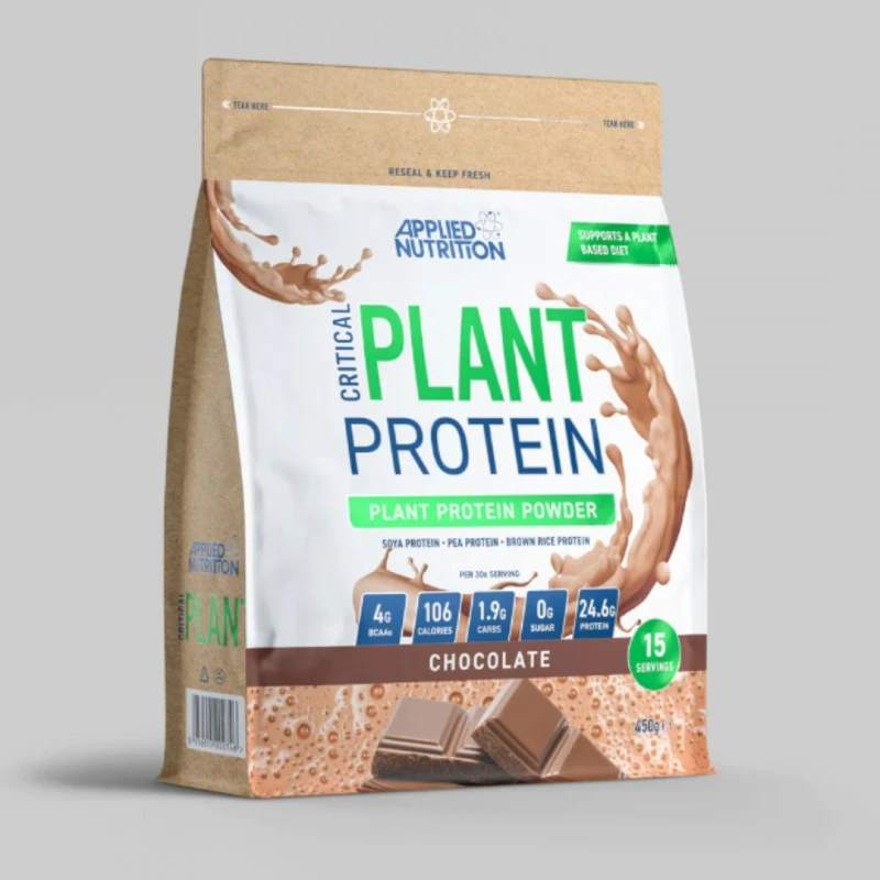 Applied Nutrition Critical Plant Protein - Растителен Протеин, Вкус Шоколад, Разфасовка 450g