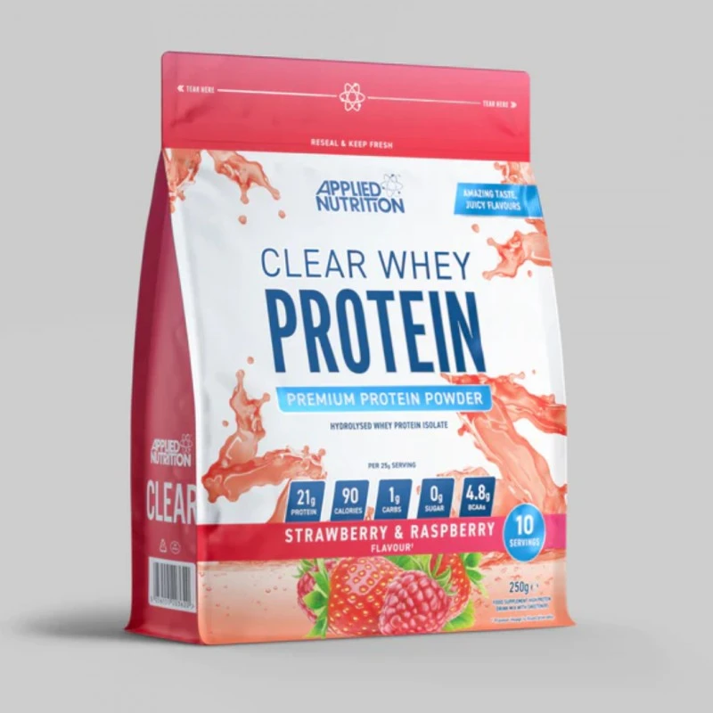 Applied Nutrition Clear Whey Protein - Протеин Изолат, Вкус Ягода с малина, Разфасовка 250g
