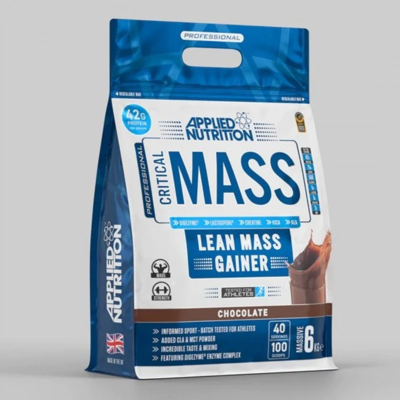 Applied Nutrition Critical Mass Professional - Гейнър, Вкус Шоколад, Разфасовка 6.000kg