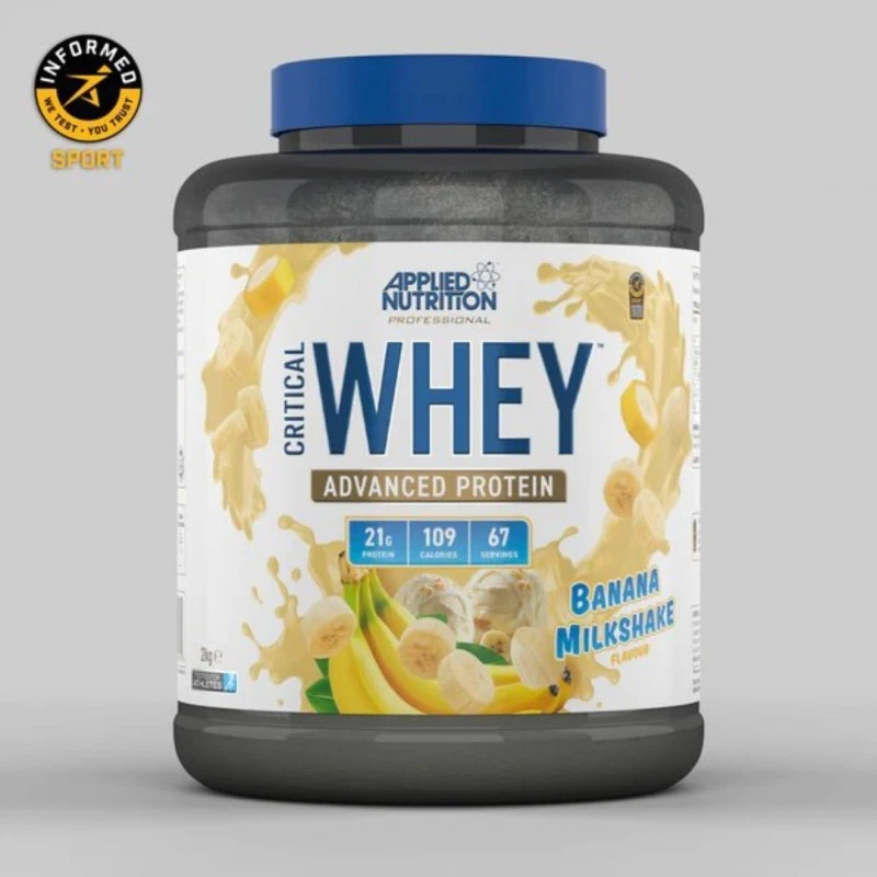 Applied Nutrition Critical Whey - Суроватъчен Протеин, Вкус Банан, Разфасовка 2kg