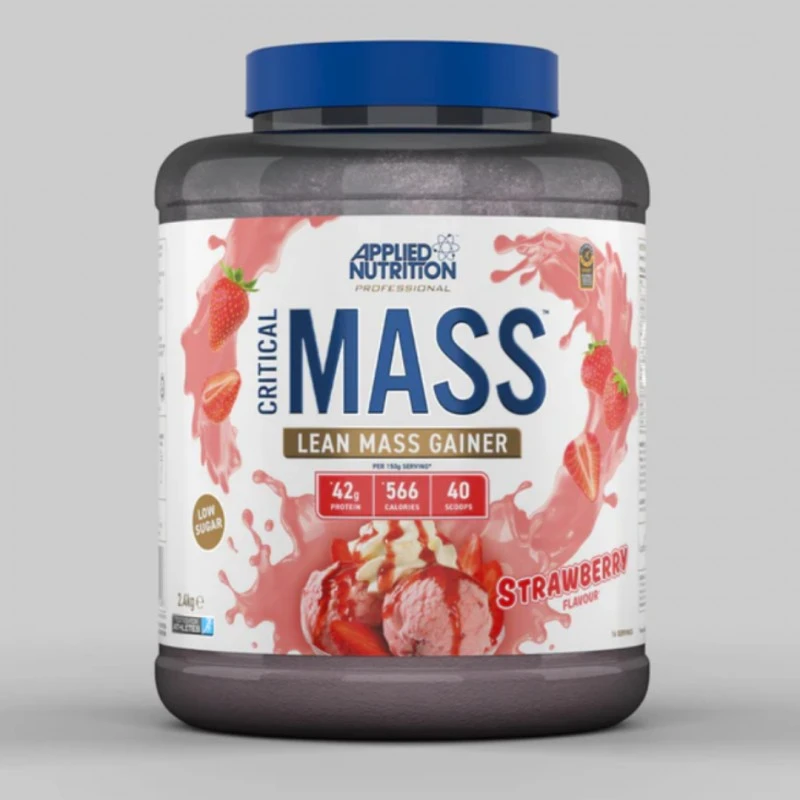 Applied Nutrition Critical Mass Professional - Гейнър, Вкус Ягода, Разфасовка 2.400kg