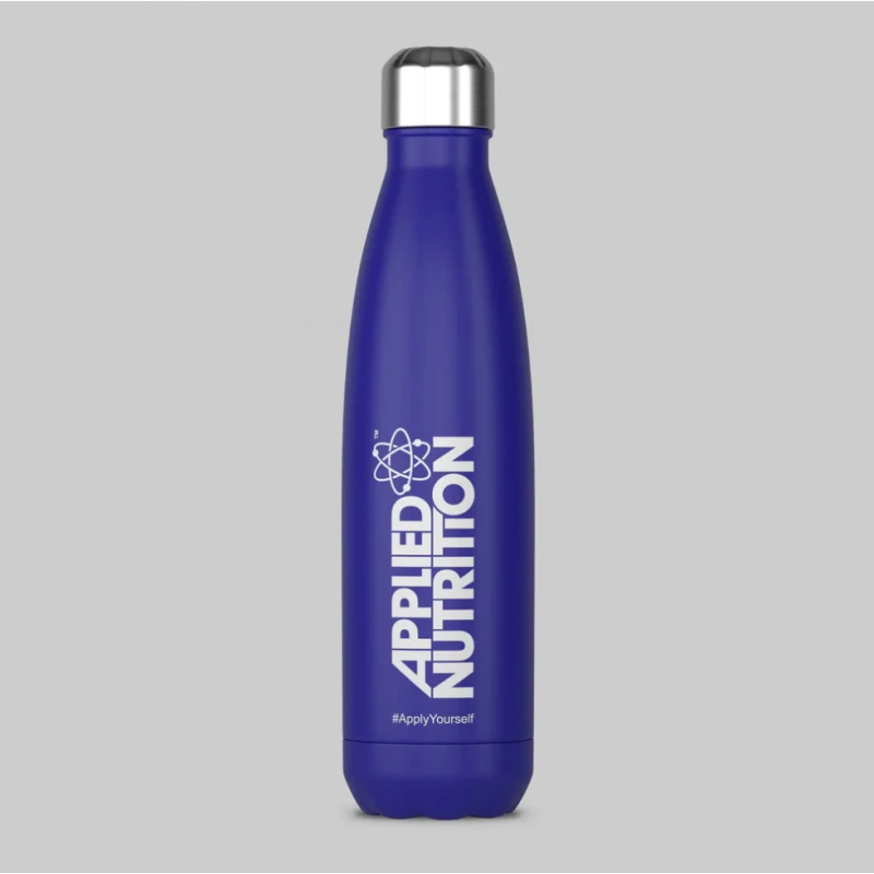 Applied Nutrition Stainless Steel Flask - Бутилка за Вода, Цвят Син, Разфасовка 500ml