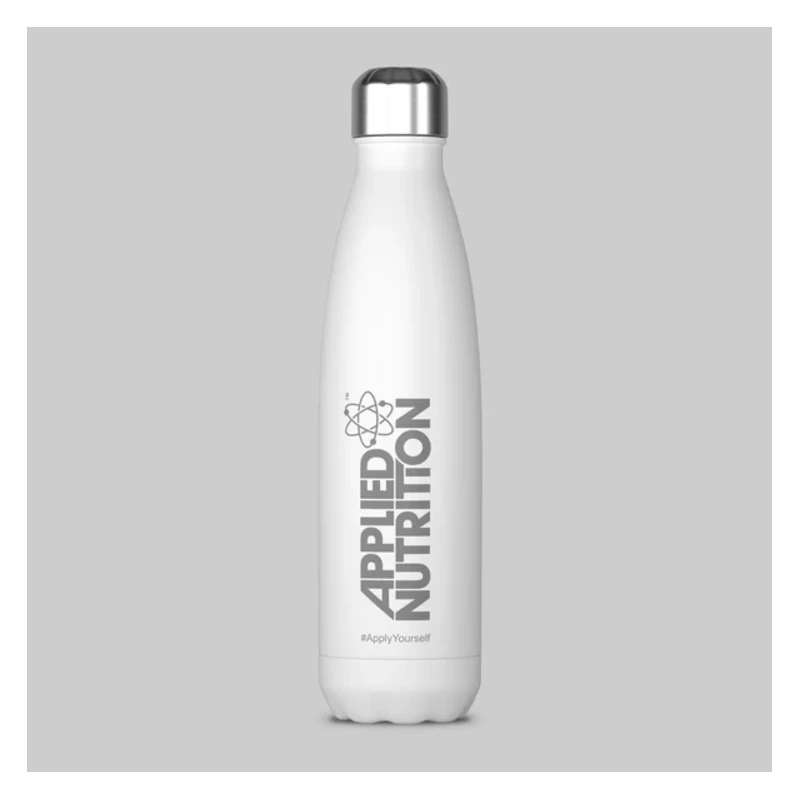 Applied Nutrition Stainless Steel Flask - Бутилка за Вода, Цвят Бял, Разфасовка 500ml