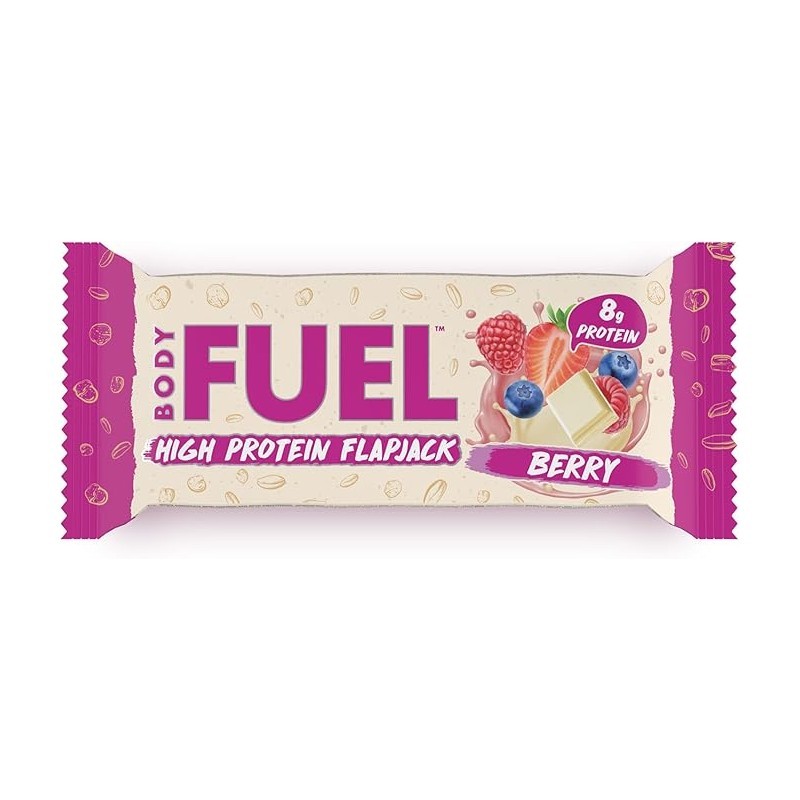 Applied Nutrition Bodyfuel - High Protein Flapjack - Високопротеинов Енергиен Бар, Вкус Горски плодове, Разфасовка 40g