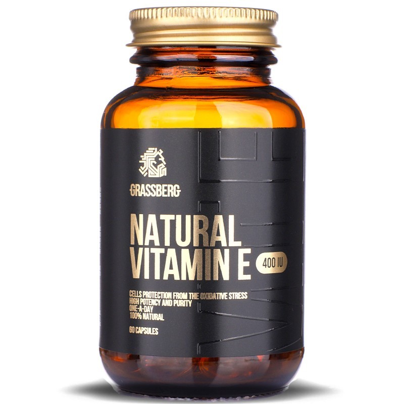 Grassberg Vitamin E 400IU Natural - Витамин E, Разфасовка 60 sgels