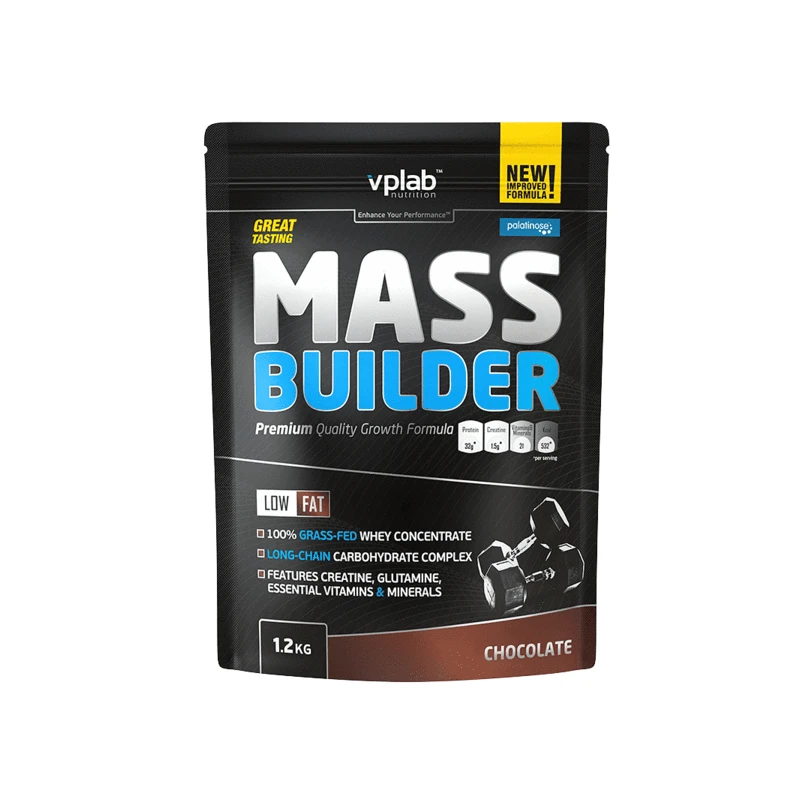 VPLab Mass Builder - Гейнър, Вкус Шоколад, Разфасовка 1.200kg