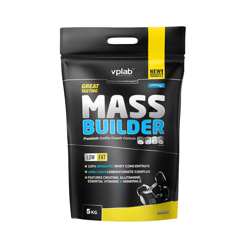 VPLab Mass Builder - Гейнър, Вкус Банан, Разфасовка 5kg