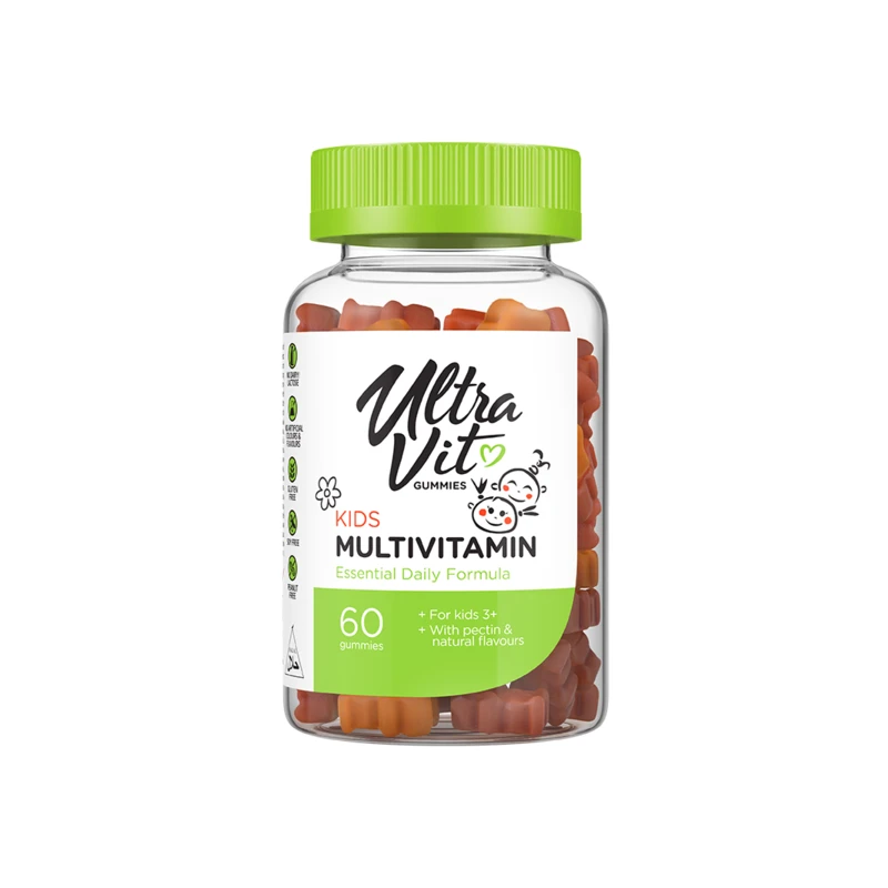 UltraVit Gummies Kids Multivitamin - Мултивитамини, Вкус Череша и цитрус, Разфасовка 60 gummies