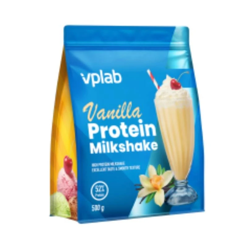 VPLab Protein Milkshake - Суроватъчен Протеин, Вкус Ванилия, Разфасовка 500g